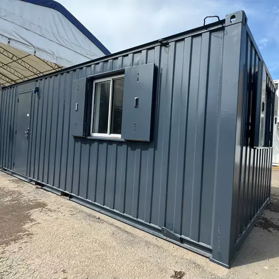 24x9 ft Open Plan Office Site Accommodation  Anti-Vandal Cabin